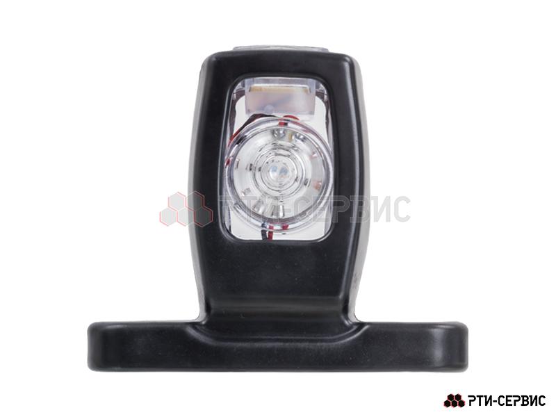 Фонарь габаритный с кронштейном LED (красный/белый) 24V 4 диода (8,5 см) - фото 1