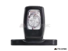Фонарь габаритный с кронштейном LED (красный/белый) 24V 4 диода (8,5 см) - фото 1