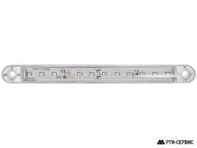 Фонарь габаритный 12-ти диодный LED (белый) 12-24V, L-180 мм - фото 1
