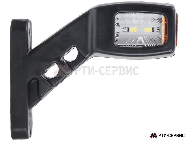 Фонари габаритные на кронштейне (2 шт.) LED красный/белый 24V 4 диода (13,5 см) - фото 1