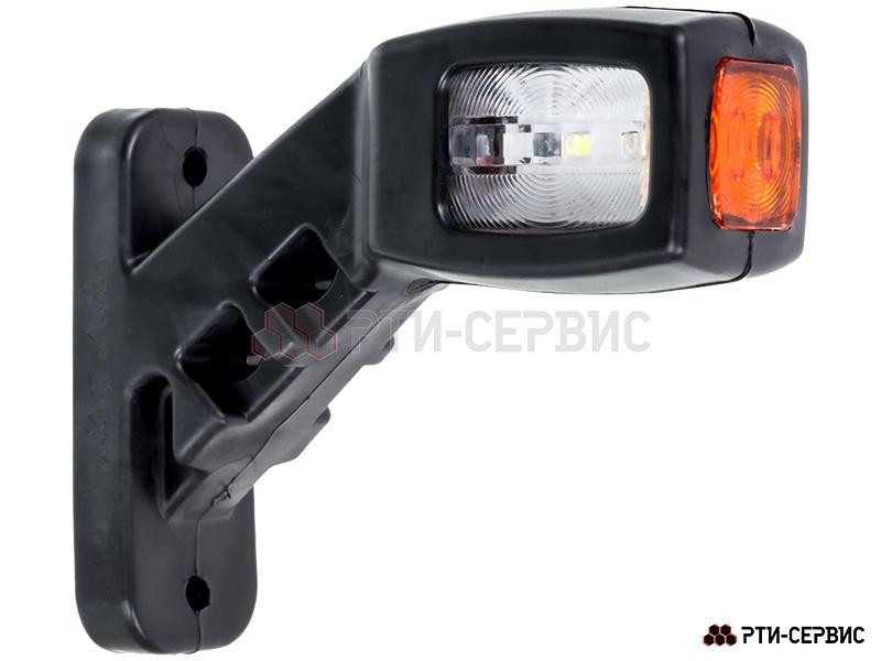 Фонари габаритные на кронштейне (2 шт.) LED красный/белый 24V 4 диода (13,5 см) - фото 2