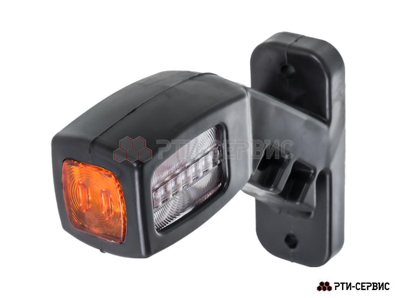 Фонари габаритные на кронштейне (2 шт.) LED красный/белый 24V 4 диода (13,5 см) - фото 5