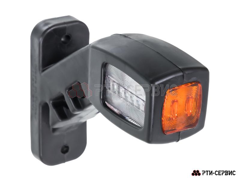 Фонари габаритные на кронштейне (2 шт.) LED красный/белый 24V 4 диода (13,5 см) - фото 6
