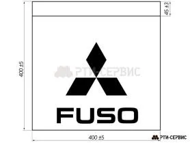 Брызговик для прицепа 400х400 мм Fuso (эконом)