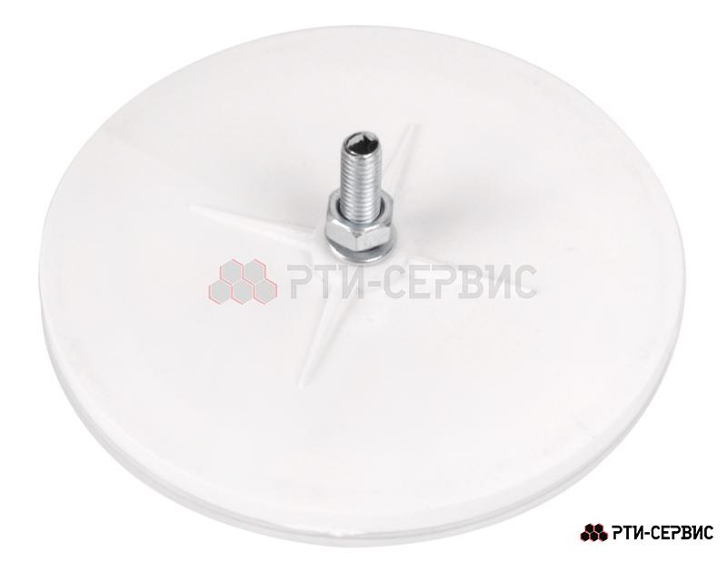 Отражатель БЕЛЫЙ круглый  Ø=80mm на подкладке с винтом - фото 2