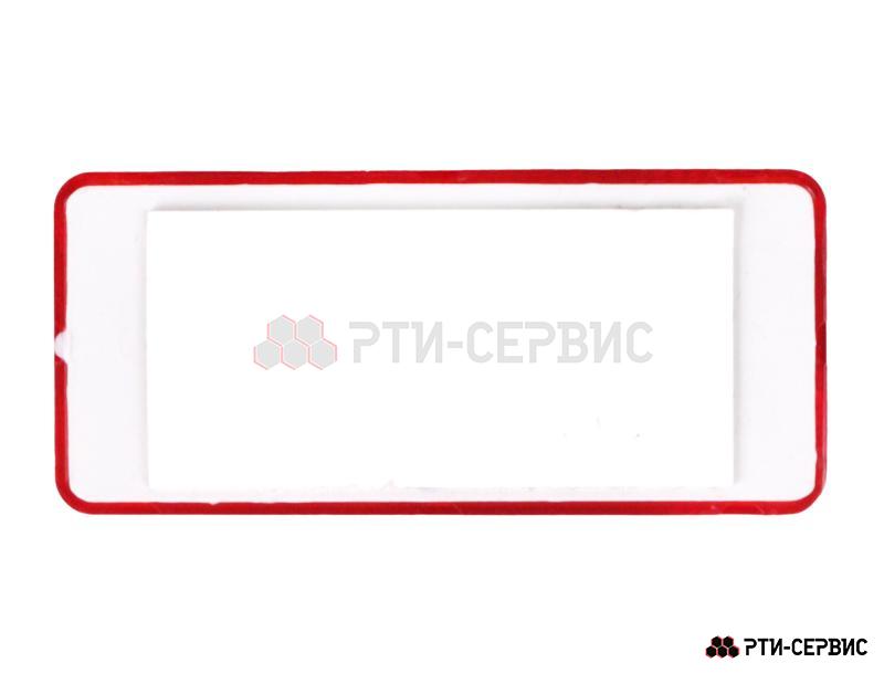 Отражатель КРАСНЫЙ прямоугольный 90x40 на липучке  - фото 2